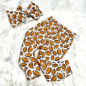 9-12 Month,Football Pants  and HeadWrap